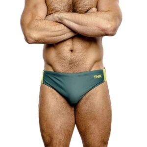 THK varsity swim brief green L speedo style